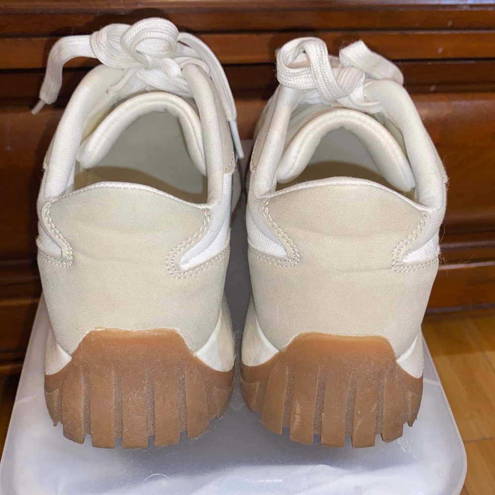 La Sheelah white Platform Sneakers size 7M - Picture 3 of 4